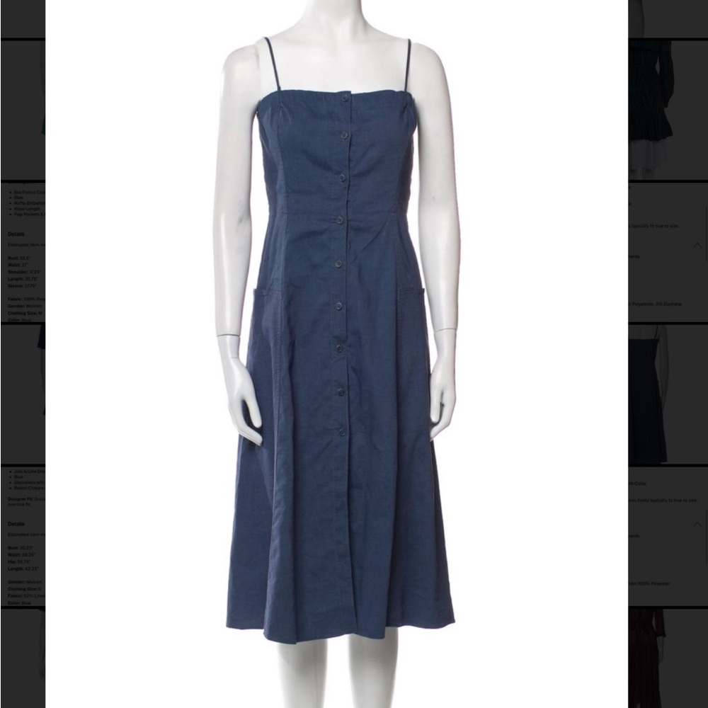 Joie Blue Spaghetti Strap Dress
